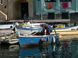 Procida - pescatore alla Corricella