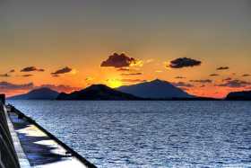 Ischia e Capo Miseno dal pontile di Bagnoli