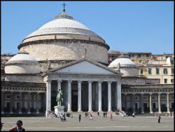 Napoli - Piazza del Plebiscito - chiesa di San Francesco di Paola 