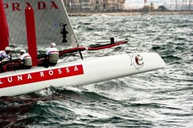 America's Cup Napoli - Luna Rossa durante la 1° regata