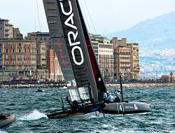 America's Cup Napoli - Oracle prima della partenza